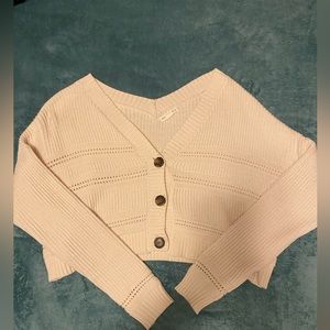 Size S Button up, Cropped Aeropostale Sweater